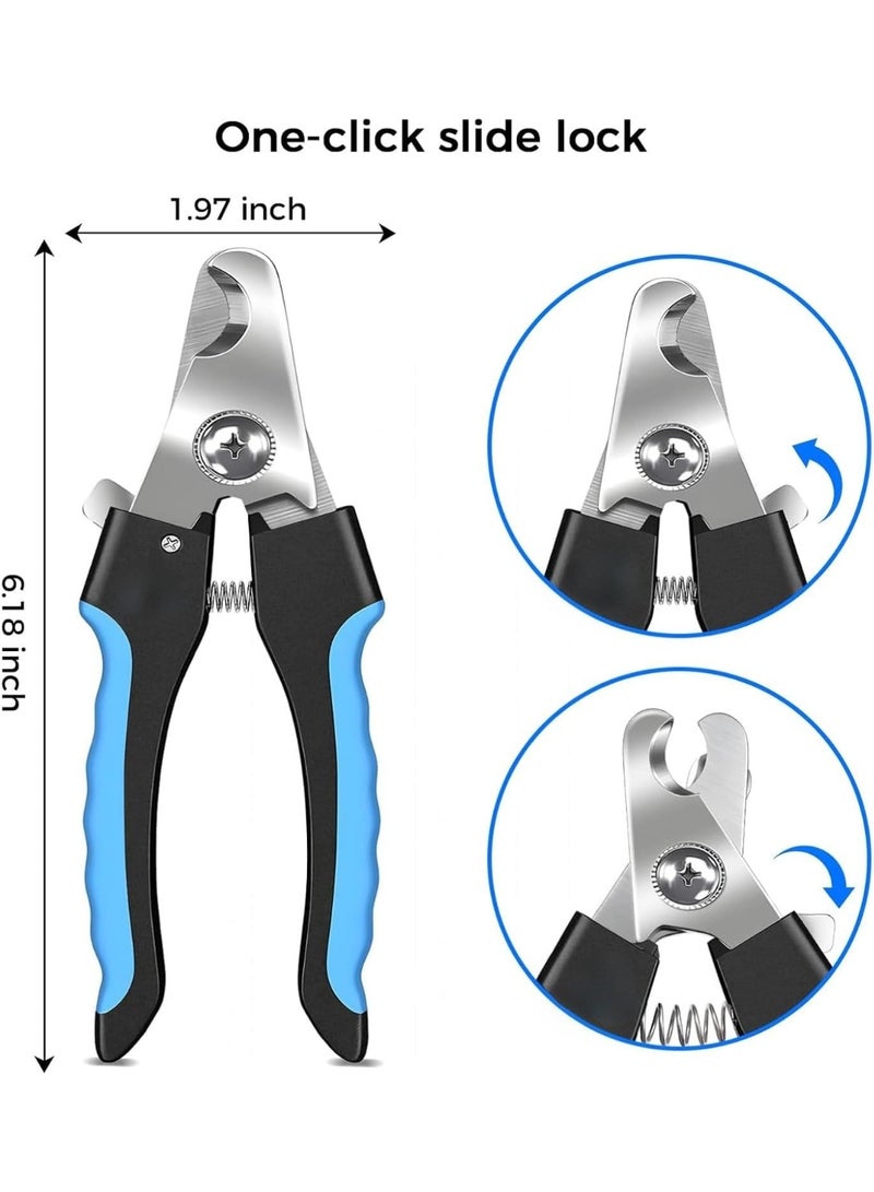 Professional Dog Nail Clipper - Dog Nail Trimmer for Large Dogs - Easy and Safe Pets Grooming Clippers - Cat Claw Trimmer with Safety Guard - Image 3